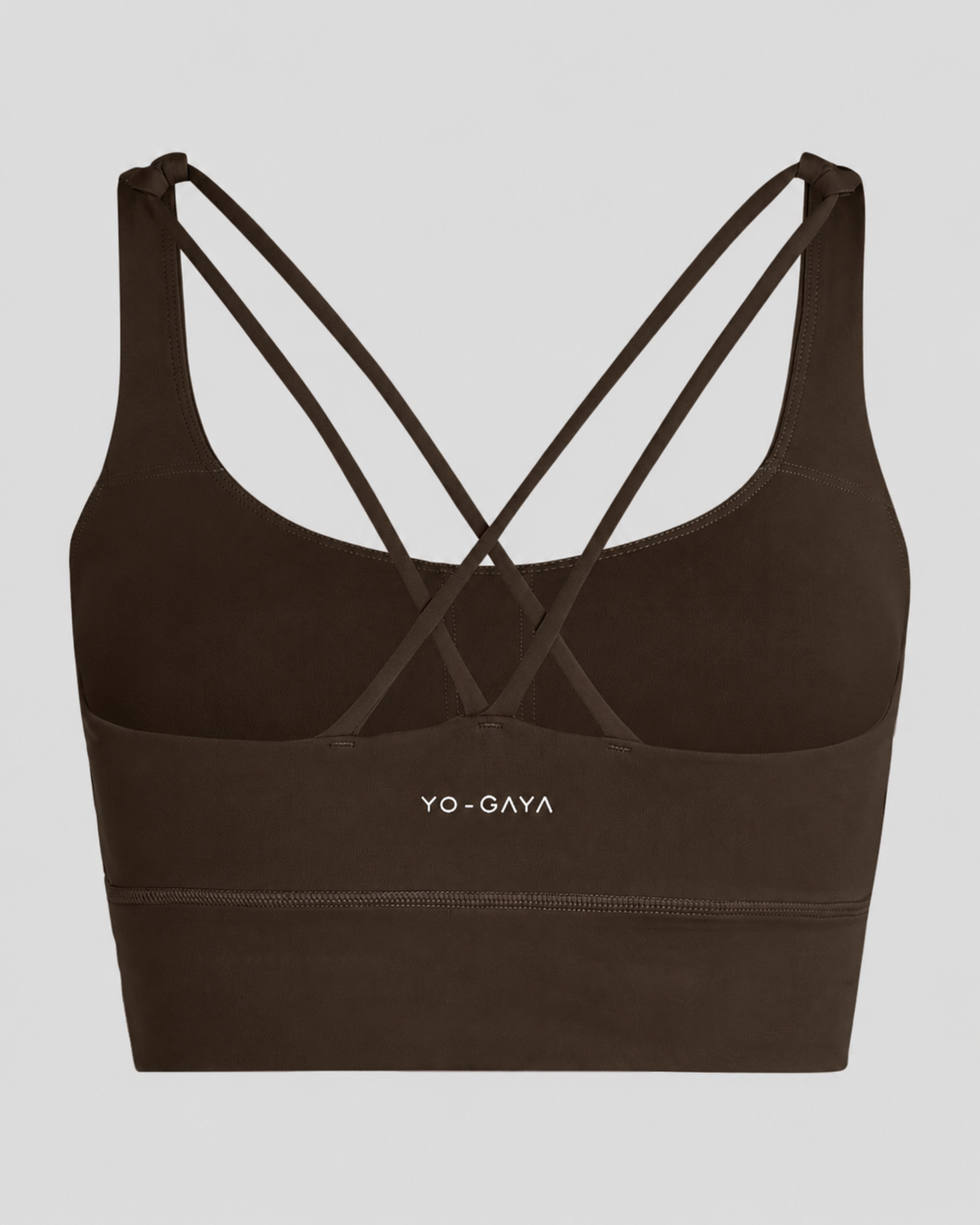 Cross Back Bra - Coffee Bean