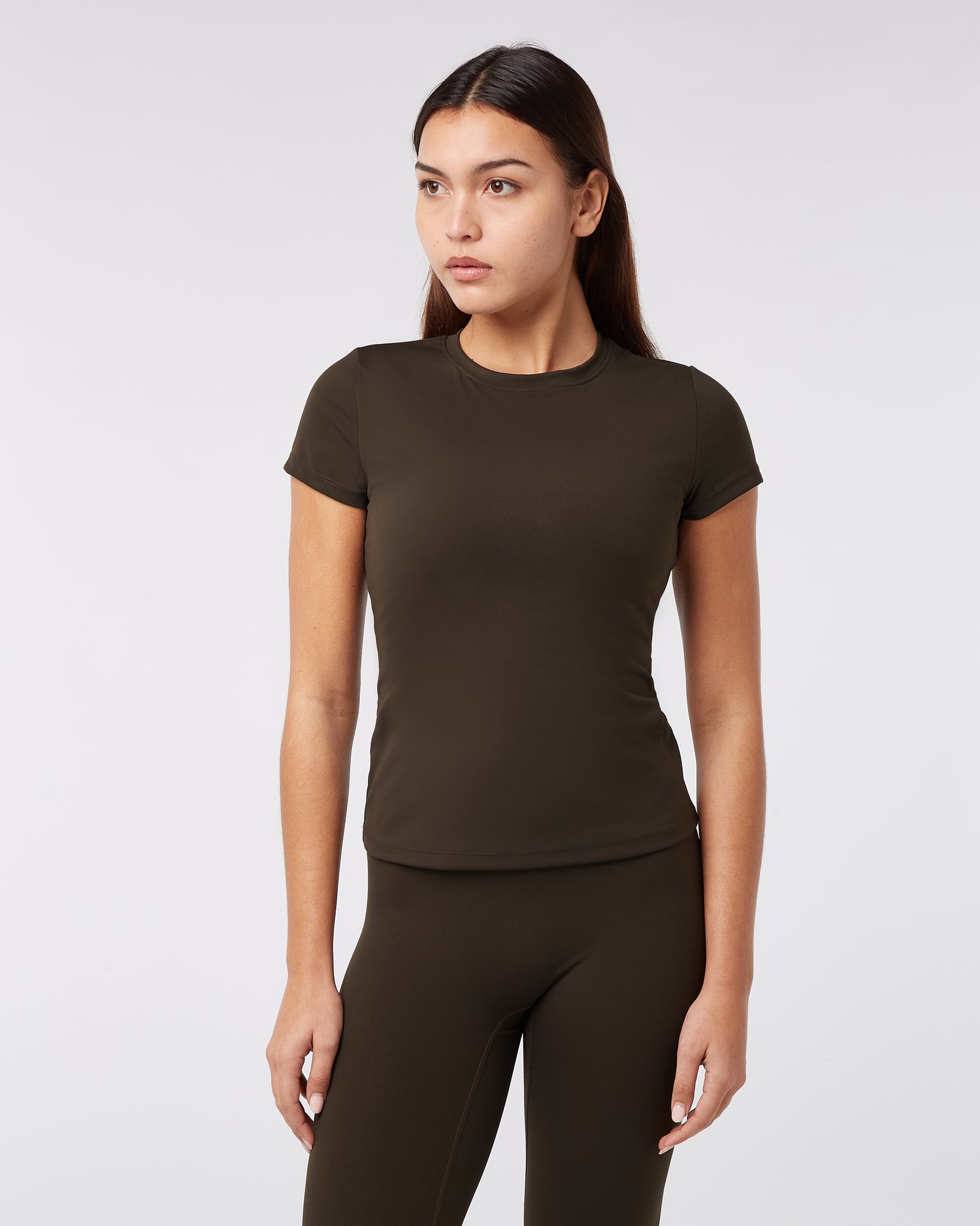 Short Sleeve Top - Coffee Bean