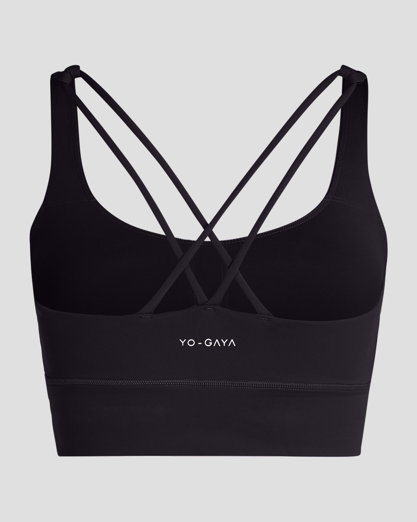 Cross Back Bra - Black