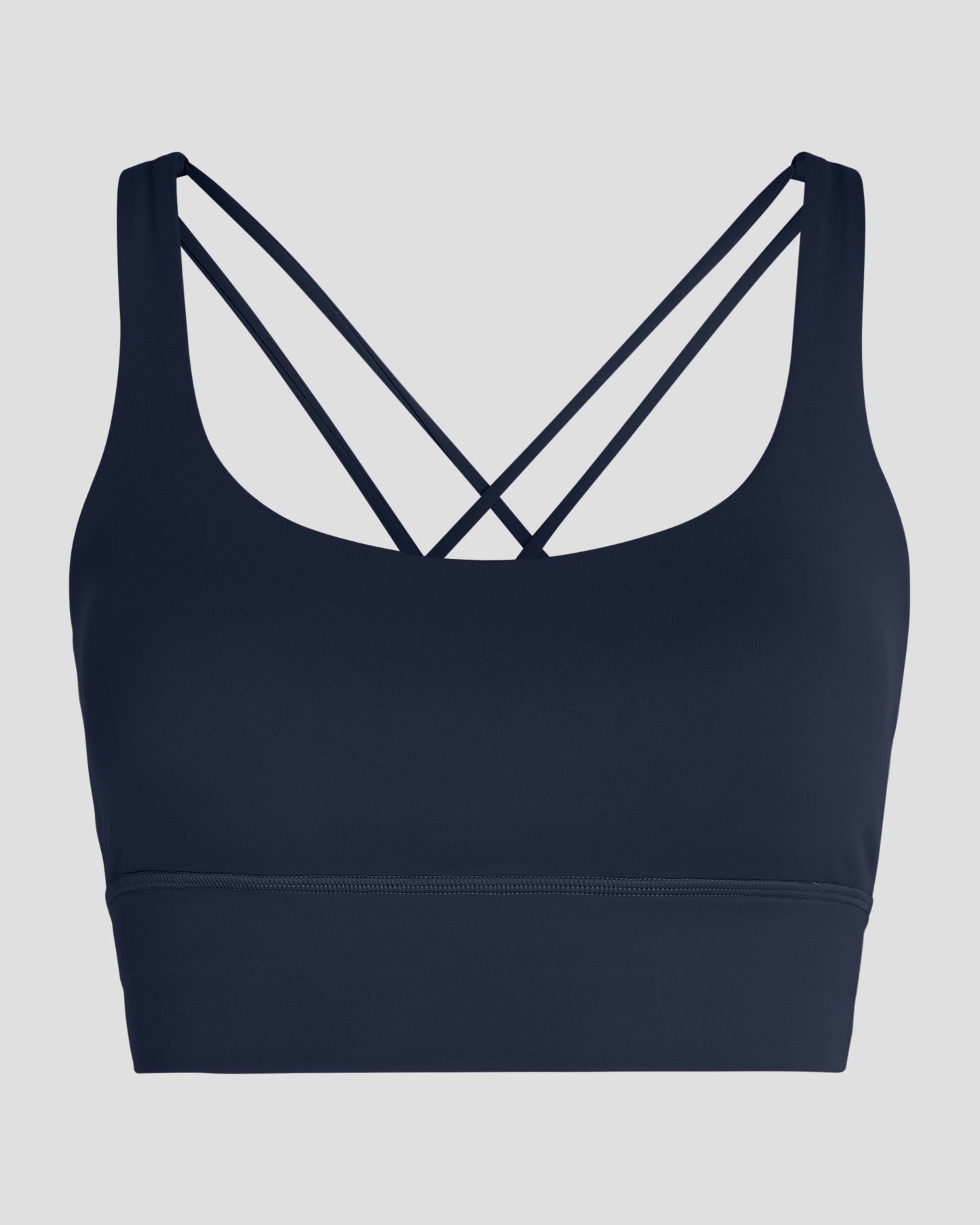 Cross Back Bra - Deep Ocean Blue