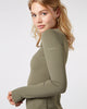 Long Sleeve Top - Olive Green